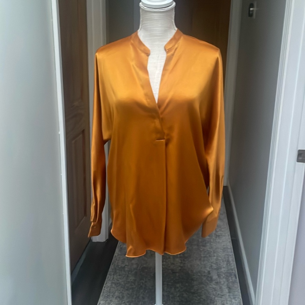 Vince silk blouse in Orange